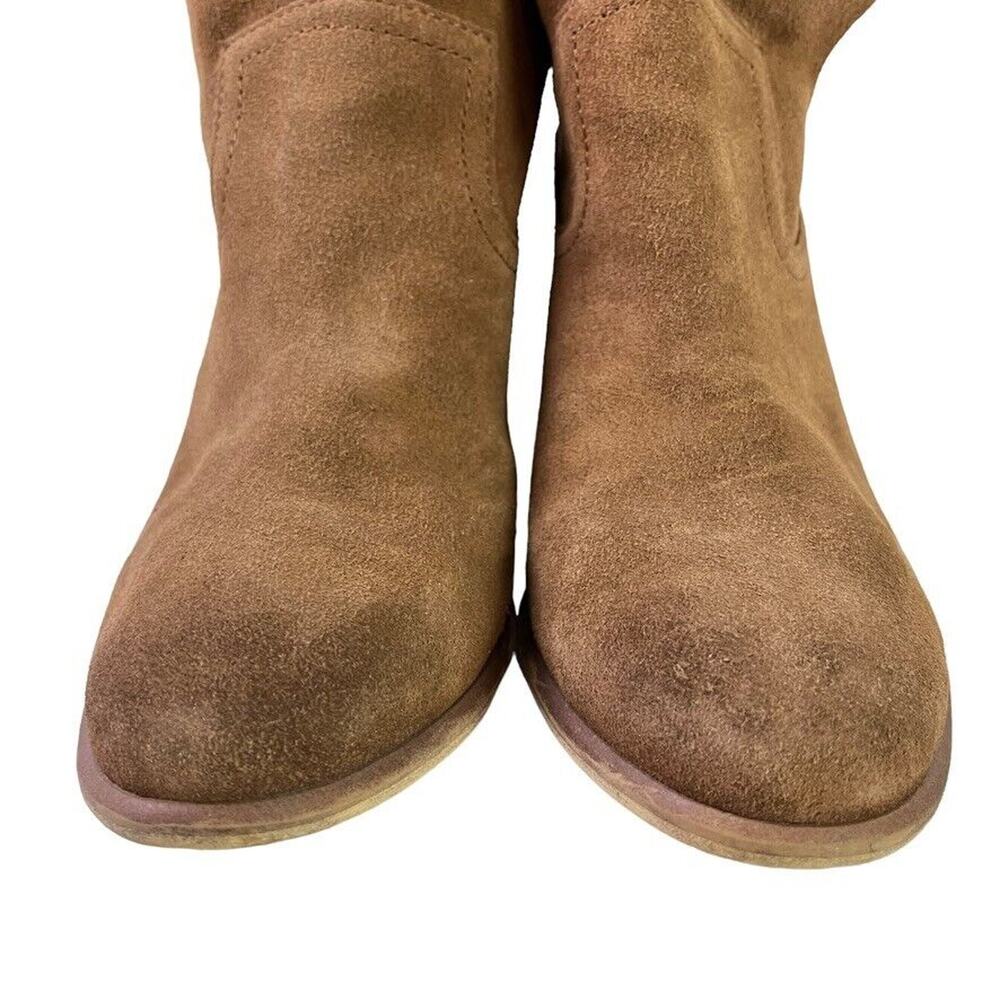 BP Womens Brice Brown Suede Leather Pull On Ankle Boots Booties Shoes sz 9 - Picture 3 of 16